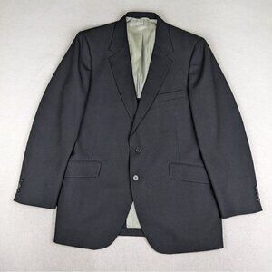 Sears Men's Blazer Jacket Sport Coat Vintage Black The Comfort Suit Size 42R